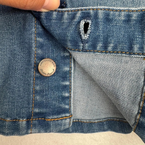 American Rag Button Down Jean Denim Mini Skirt Womens Size 1 - Picture 7 of 7